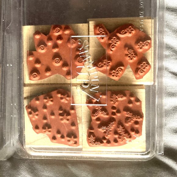 Stampin Up - Background Basics & Festive Four - 8 Stamps - Picture 6 of 6